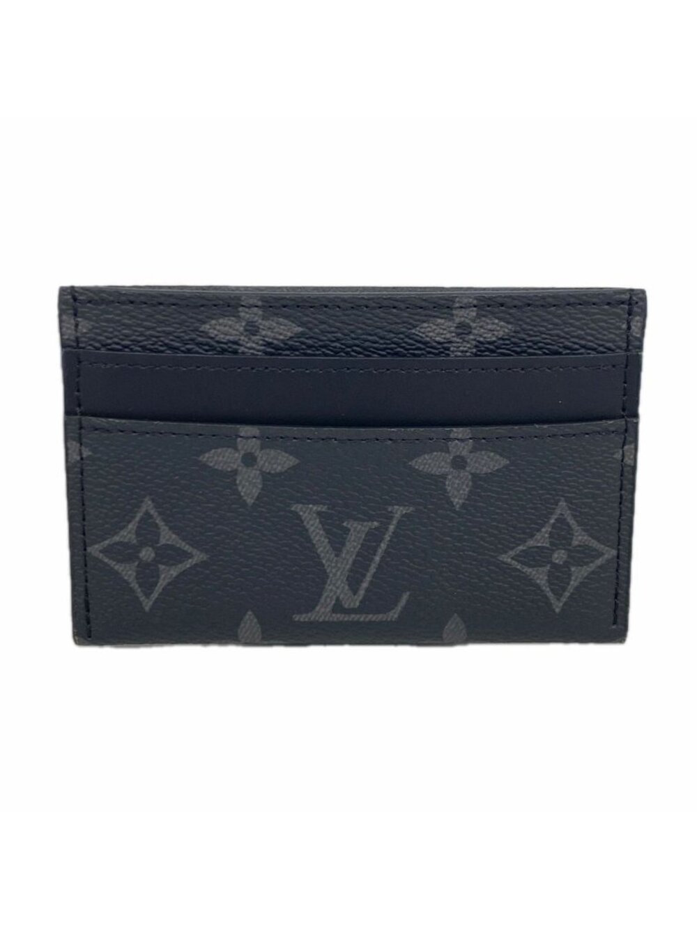 Louis Vuitton Card Case Monogram Eclipse Double Black